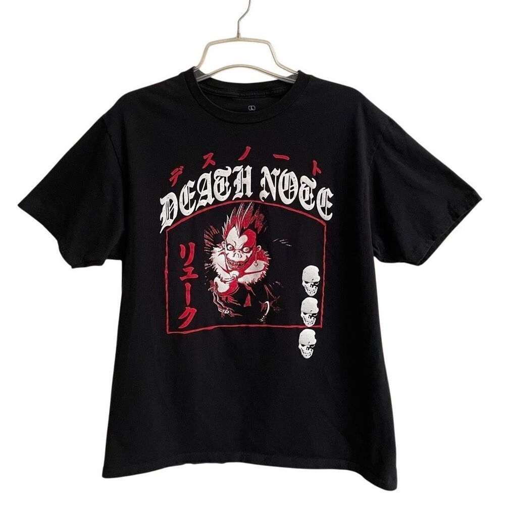 Death Note Ryuk Ripple Junction Graphic T-shirt Men’s L Anime Horror Manga Black